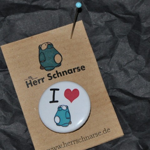 i love schnarse button